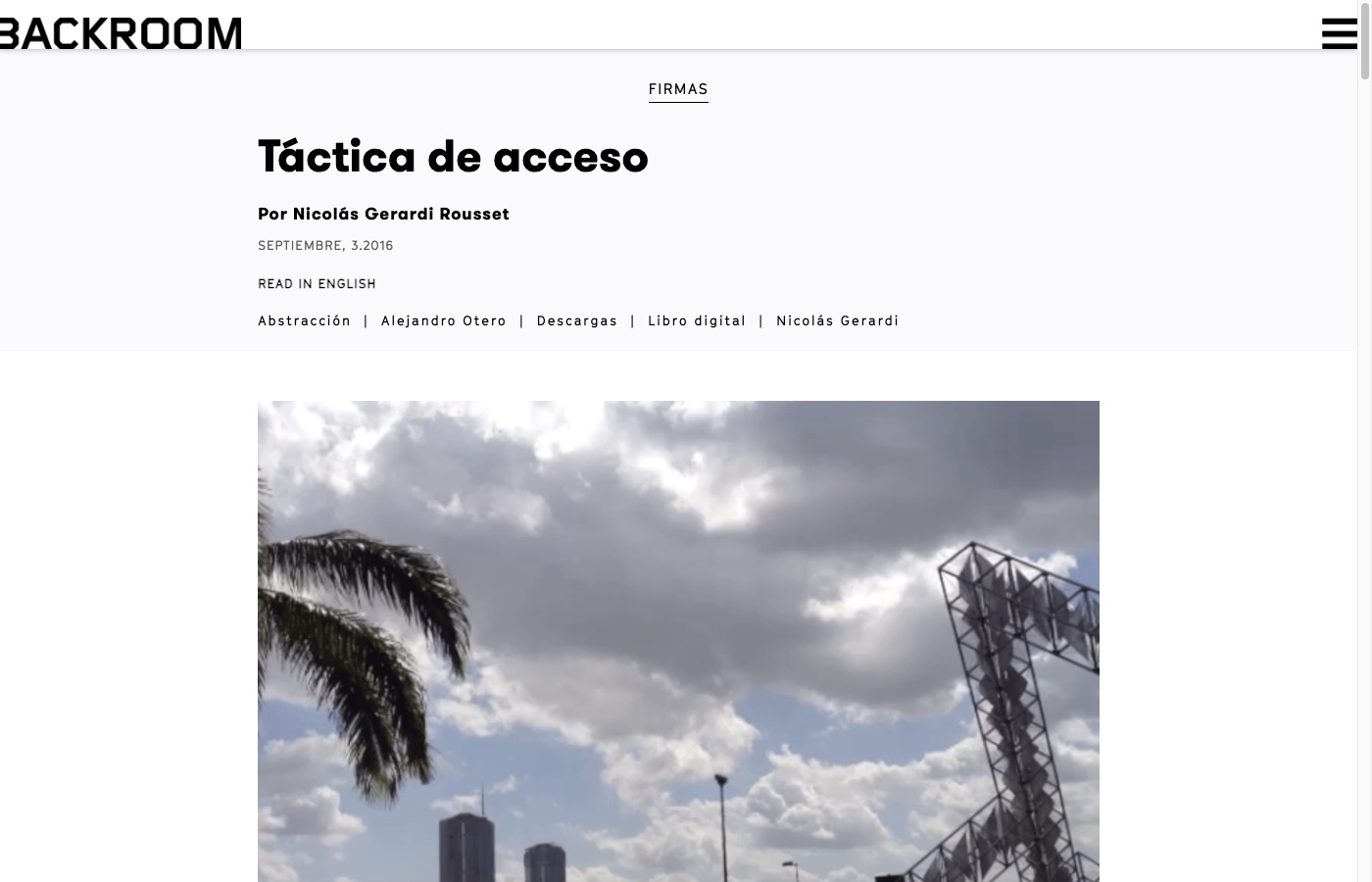 Táctica de Acceso — Backroom Caracas